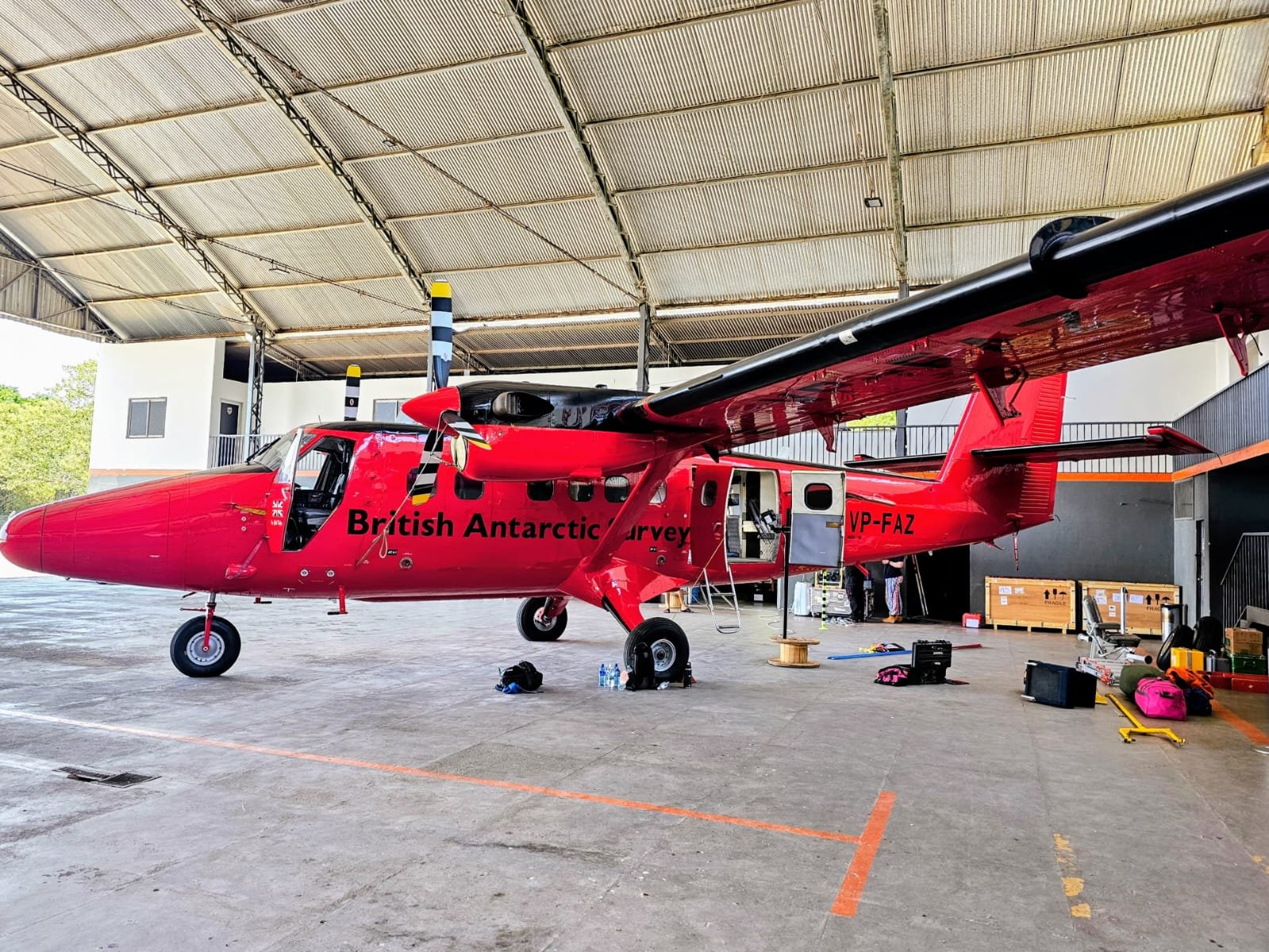 The Twin Otter aircraft from the British Antarctic Survey will be fitted with a variety of sensors to provide its scientific measurement capability, these sensors can be sub-divided into those performing remote sensing and those providing in situ atmosphe